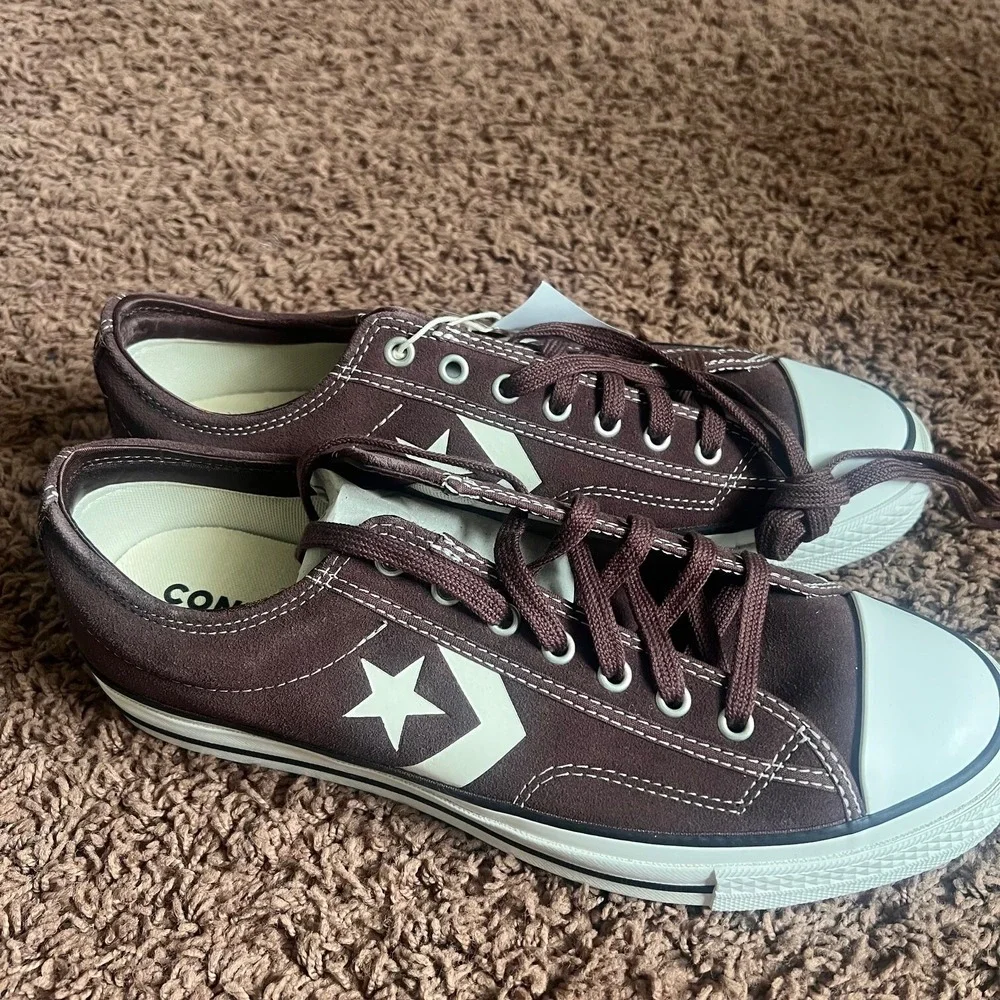 Converse Star Player 76 Suede Men's Low Top Sneakers Size Mens‎ 9.5 Brown NEW - Picture 9 of 10